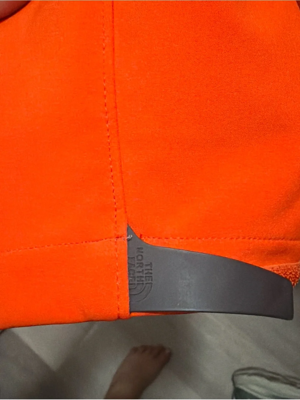 The North Face Men's Bright Orange Softshell Jacket - Full Zip